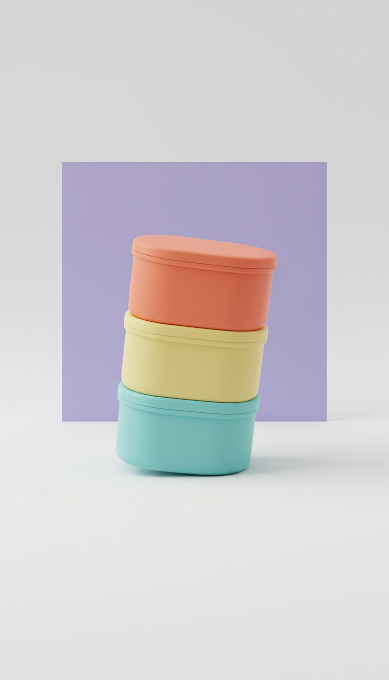 Stackable Toddler Snack Containers